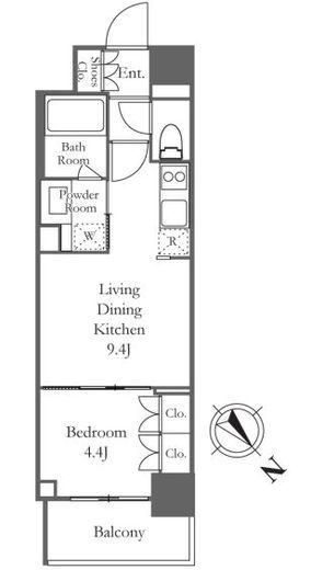 TS-COURT日本橋浜町　201号室　間取り