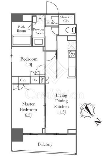 TS-COURT日本橋浜町　301号室　間取り
