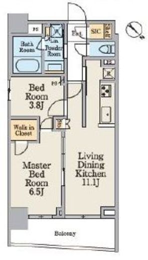 TS-COURT日本橋浜町　801号室　間取り