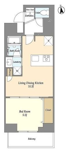 グランカーサ日本橋馬喰町　1402号室　間取り