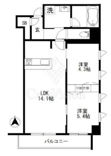 ABACUS KANDA (アバカス神田)　303号室　間取り