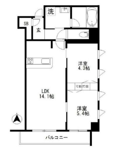 ABACUS KANDA (アバカス神田)　803号室　間取り