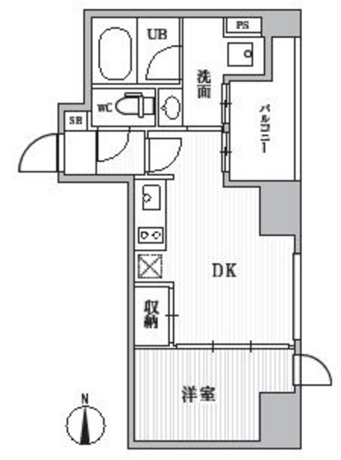 CAVANA+SHINTOMICHO (カバナプラス新富町)　203号室　間取り
