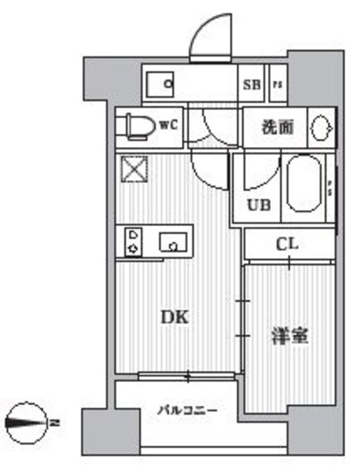 CAVANA+ SHINTOMICHO　402号室　間取り