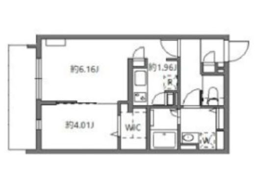 w/FLUFFY市谷台町 (フラッフィー市谷台町)　102号室　間取り