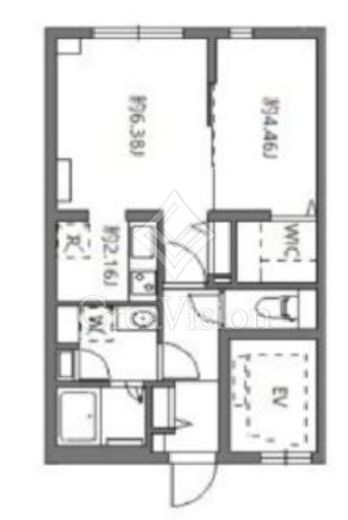w/FLUFFY市谷台町 (フラッフィー市谷台町)　401号室　間取り