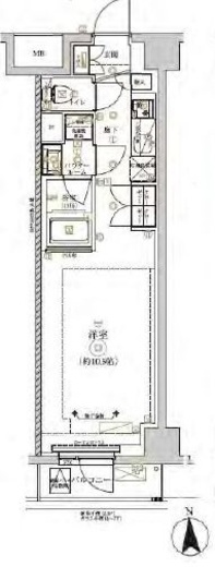 RELUXIA CITY北新宿 (リルシアシティ北新宿)　406号室　間取り