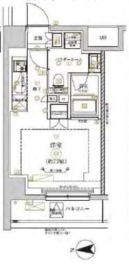 RELUXIA CITY北新宿 (リルシアシティ北新宿)　502号室　間取り
