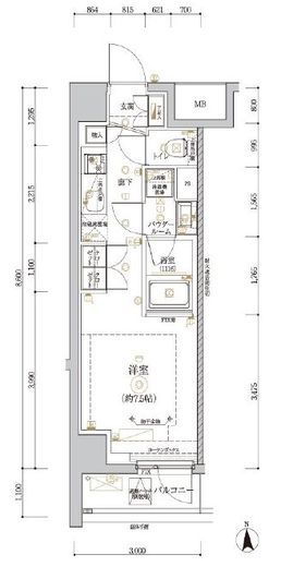 RELUXIA CITY北新宿 (リルシアシティ北新宿)　503号室　間取り