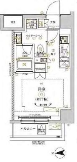 RELUXIA CITY北新宿 (リルシアシティ北新宿)　601号室　間取り
