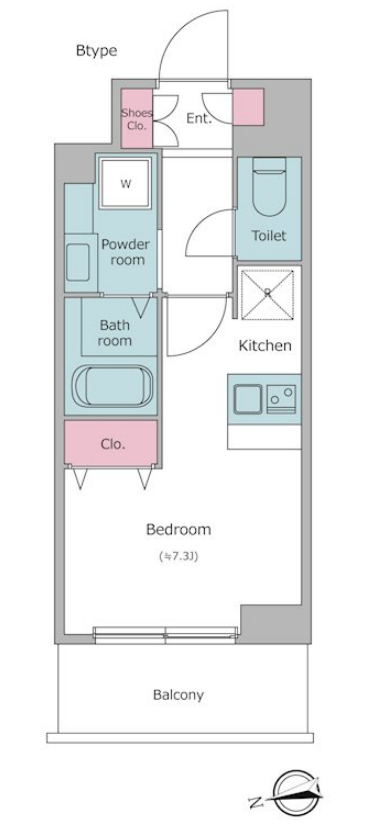 レジディア大森２　1002号室　間取り