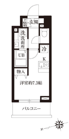 レジディア大森2　302号室　間取り