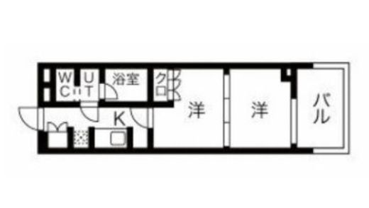 N'sパークレジデンス新宿御苑　1002号室　間取り