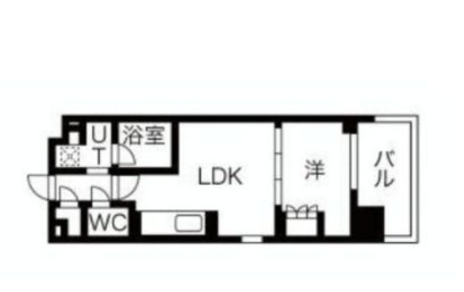N'sパークレジデンス新宿御苑　1402号室　間取り