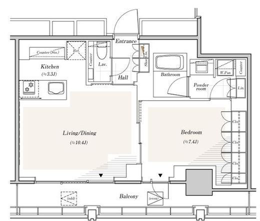 リビオレジデンス西麻布　902号室　間取り