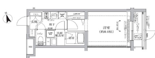 アイルプレミアム西新宿　104号室　間取り