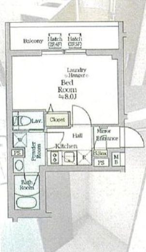 アイルプレミアム西新宿　506号室　間取り