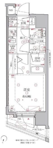 クレイシアIDZ千代田岩本町　502号室　間取り