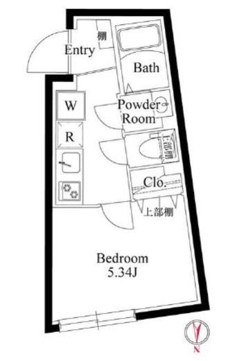 エルファーロ広尾　205号室　間取り