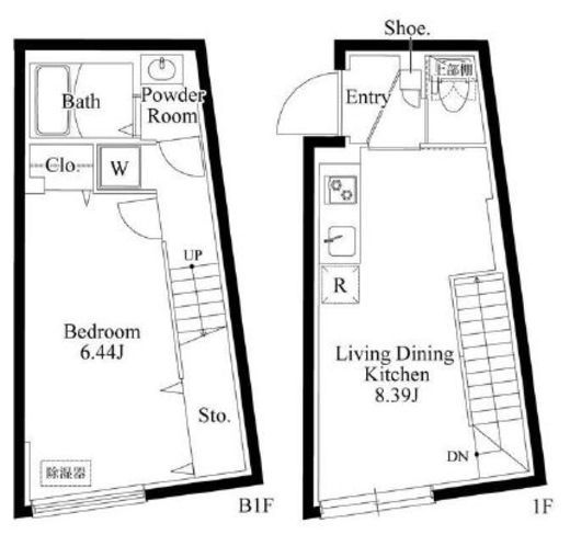 エルファーロ広尾　105号室　間取り