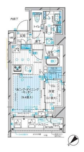 ルジェンテ早稲田　204号室　間取り