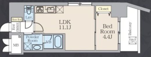 アルトヴィラ虎ノ門　402号室　間取り