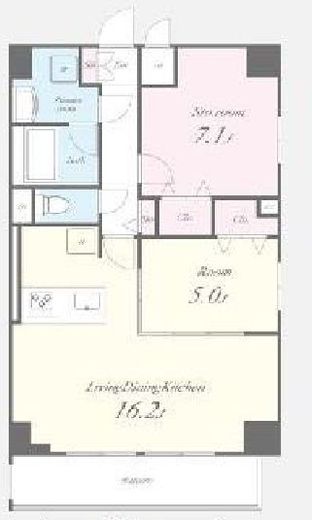 第一辻ビル　602号室　間取り