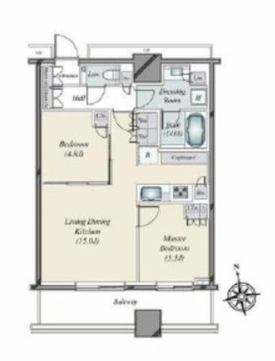 WORLD TOWER RESIDENCE　2713号室　間取り