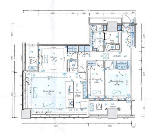 WORLD TOWER RESIDENCE　4305号室　間取り