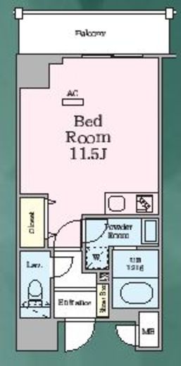 ゼンパレス日本橋　803号室　間取り