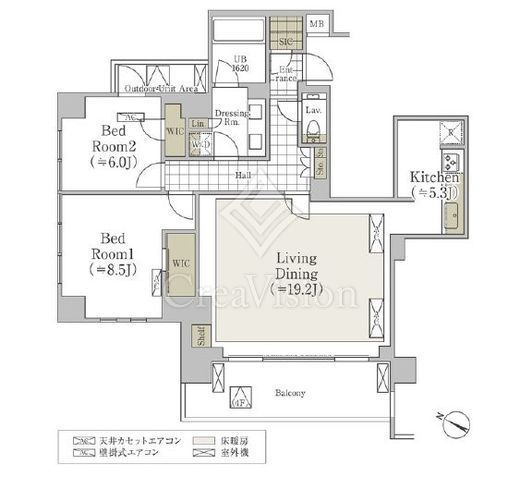 Ｓ．ＣＬＡＳＳＥ松濤　401号室　間取り