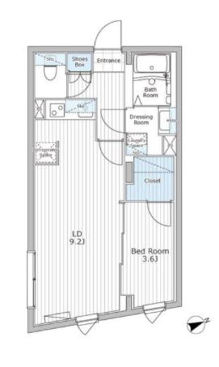 レジデンス市谷仲之町　104号室　間取り