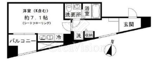 フロレゾン代々木　802号室　間取り