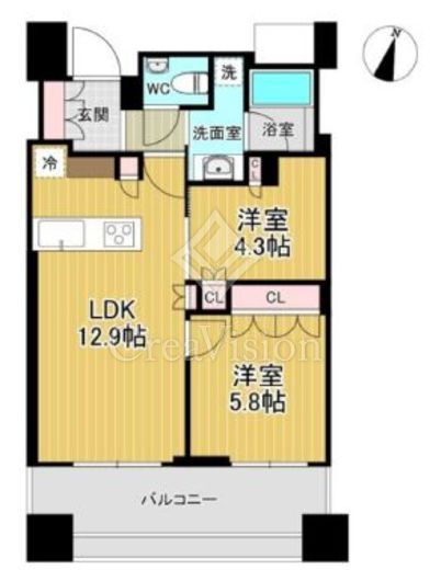 グランリビオ表参道　603号室　間取り