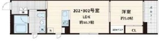 Fullea白金台　202号室　間取り