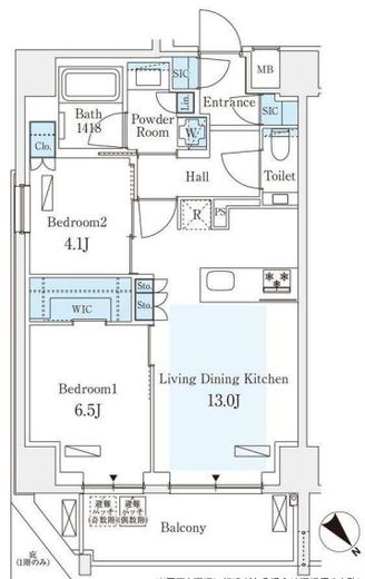 GRAN PASEO 西麻布Ⅱ(グランパセオ西麻布2)　901号室　間取り