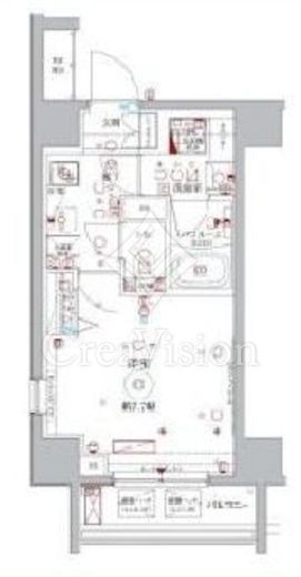 ラグディア北新宿　603号室　間取り