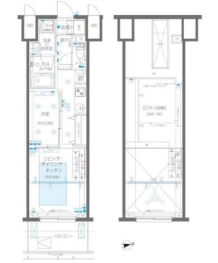 ZOOM新宿御苑前　1202号室　間取り