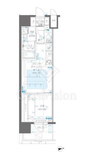 ZOOM新宿御苑前　601号室　間取り