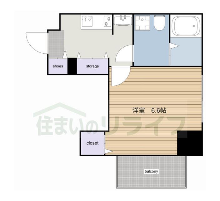アジールコート西新宿　102号室　間取り
