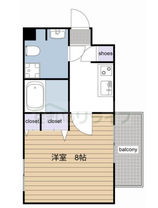 アジールコート西新宿　103号室　間取り