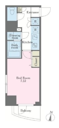 アジールコート西新宿　1101号室　間取り