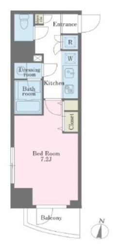 アジールコート西新宿　401号室　間取り