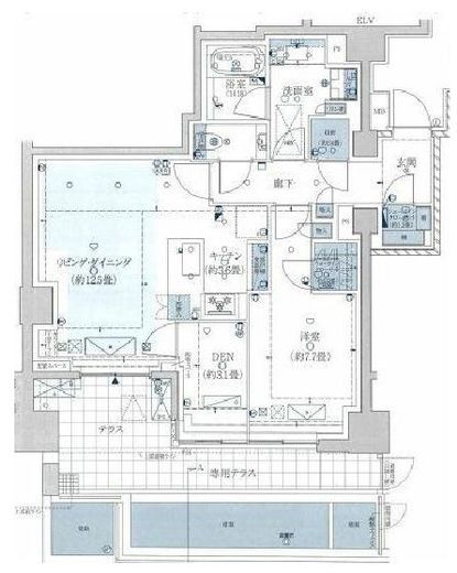 ザ・パークハウス高輪プレイス　103号室　間取り