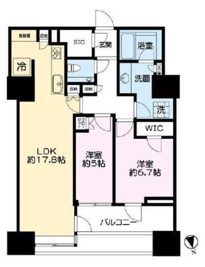 三田ガーデンヒルズ NORTH HILL　1020号室　間取り