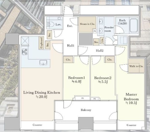 三田ガーデンヒルズ NORTH HILL　12F1号室　間取り