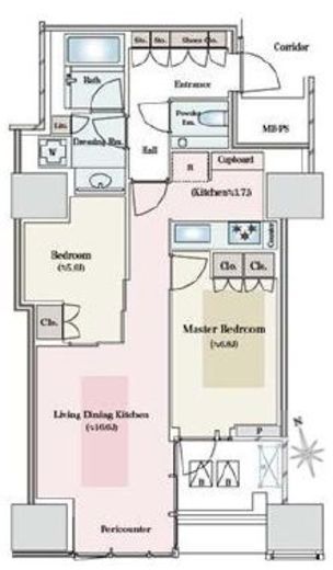 三田ガーデンヒルズ NORTH HILL　504号室　間取り