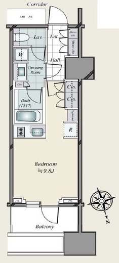三田ガーデンヒルズ NORTH HILL　516号室　間取り