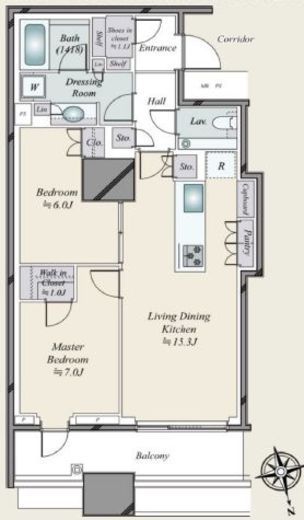 三田ガーデンヒルズ NORTH HILL　809号室　間取り