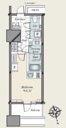 三田ガーデンヒルズ NORTH HILL　813号室　間取り